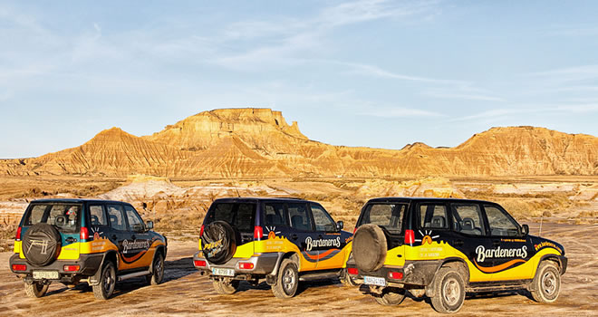 Vacaciones en Las Bardenas y Senda Viva con actividades multiaventura Actividades multiaventura en Las Bardenas
