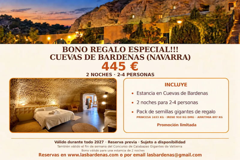Bono Regalo Cuevas de Bardenas