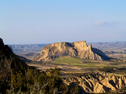 Vista del monte Piskerra, en La Ribera de Navarra