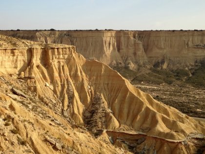 Paraje de las bardenas de Navarra