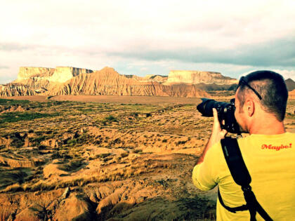 Vista panorámica de Las Bardenas